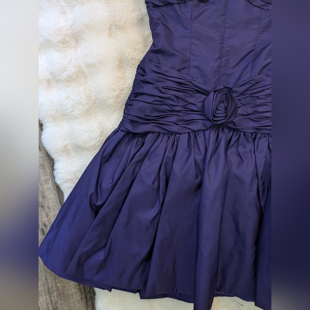 Vintage Victor Costa Rosette Drop Waist dress - Picture 5 of 9